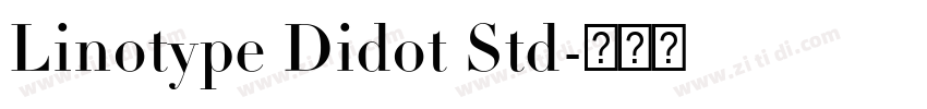 Linotype Didot Std字体转换